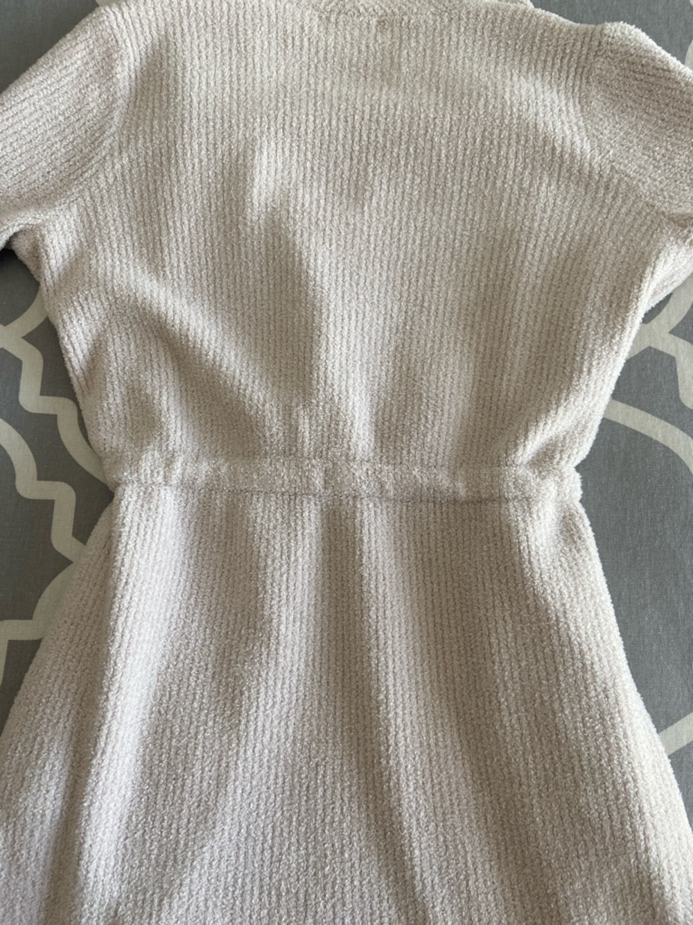 Barefoot Dreams Light Beige Open-Front Belted Cardigan - Picture 3 of 3